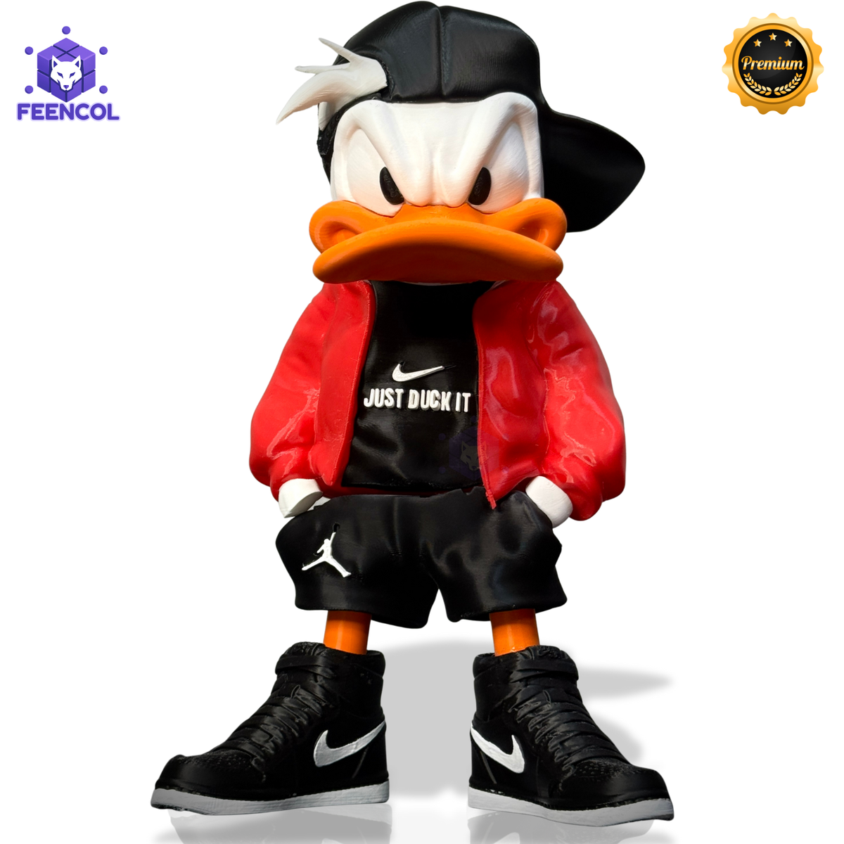 O Pato Donald Streetwise – ( Figure decorativa estilo Cartoon) Premium de Luxo a mão, Pronta entrega