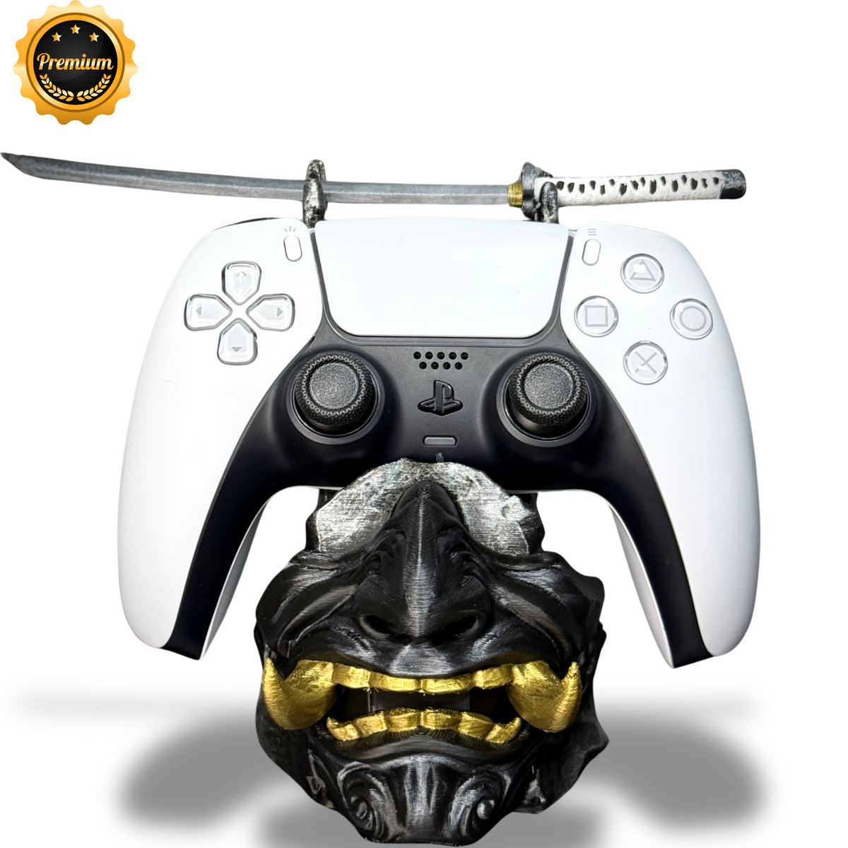 Suporte Premium Para Controle Ps5/ Ps4 e Xbox Ghost of Tsushima de luxo pintado a mão + CHAVEIRO DE BRINDE Pronta Entrega