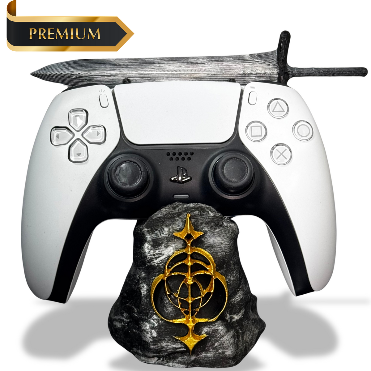Suporte Premium Para Controle Ps5/ Ps4 e Xbox Elden Ring de luxo pintado a mão + CHAVEIRO DE BRINDE Pronta Entrega