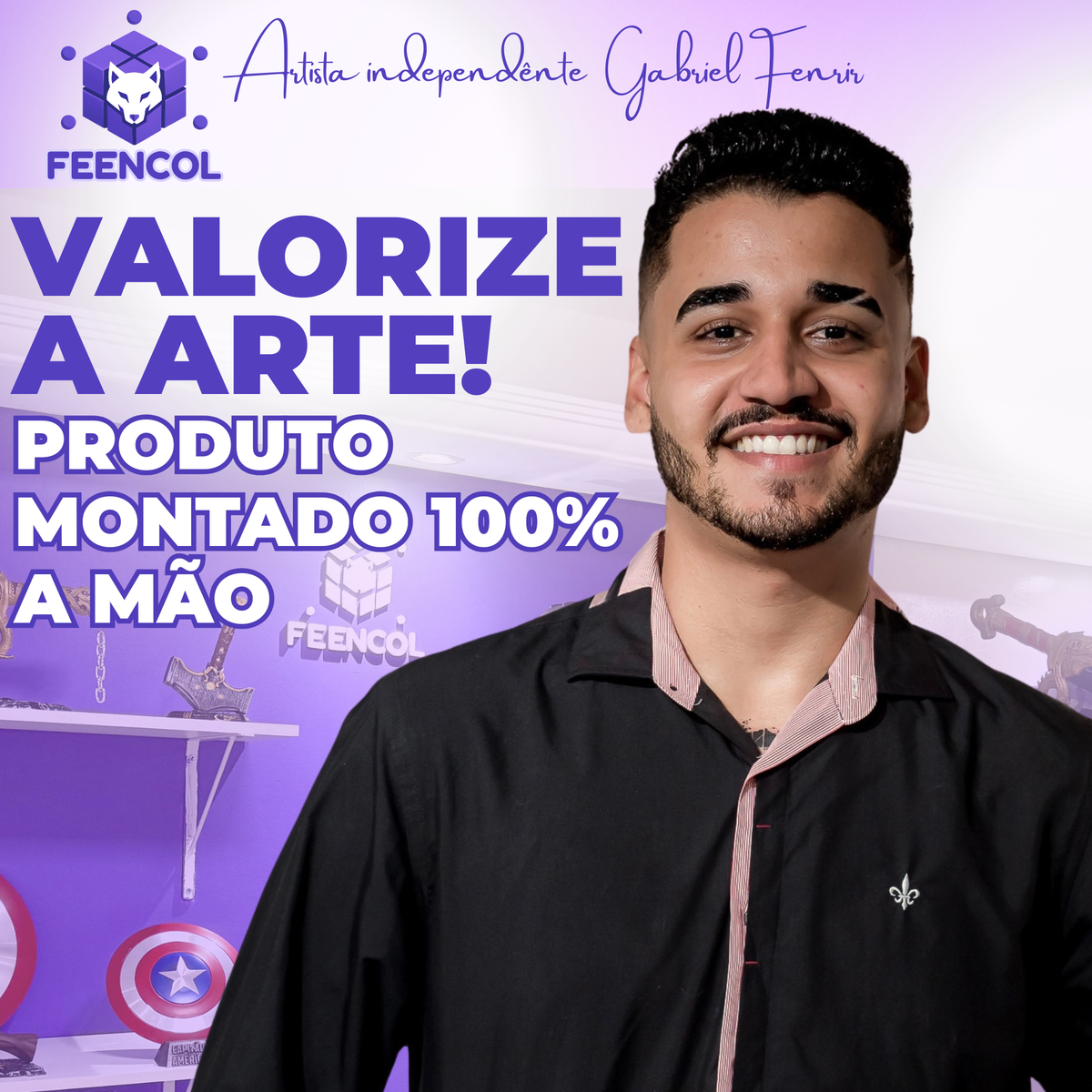 Luminária Arc Reactor Hand (Mão Homem de ferro LED) Premium de Luxo a mão, Pronta entrega