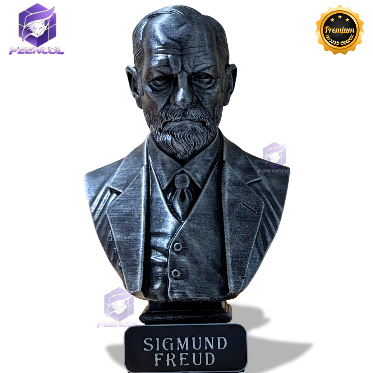 The Freud Legacy ( Busto Premium Sigmund Freud) Decorativo de Luxo pintado a mão, Pronta entrega ORIGINAL.