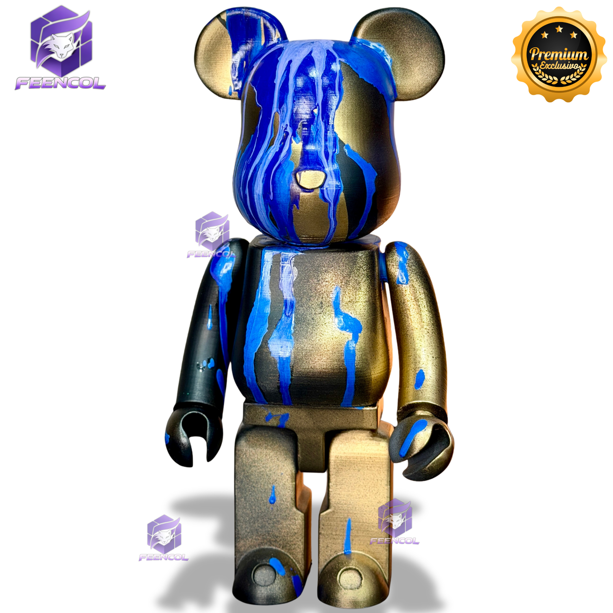 The Metal Bear( Figure Streetart) GRANDE EXCLUSIVO Premium de Luxo pintado a mão, Pronta entrega, Peça única