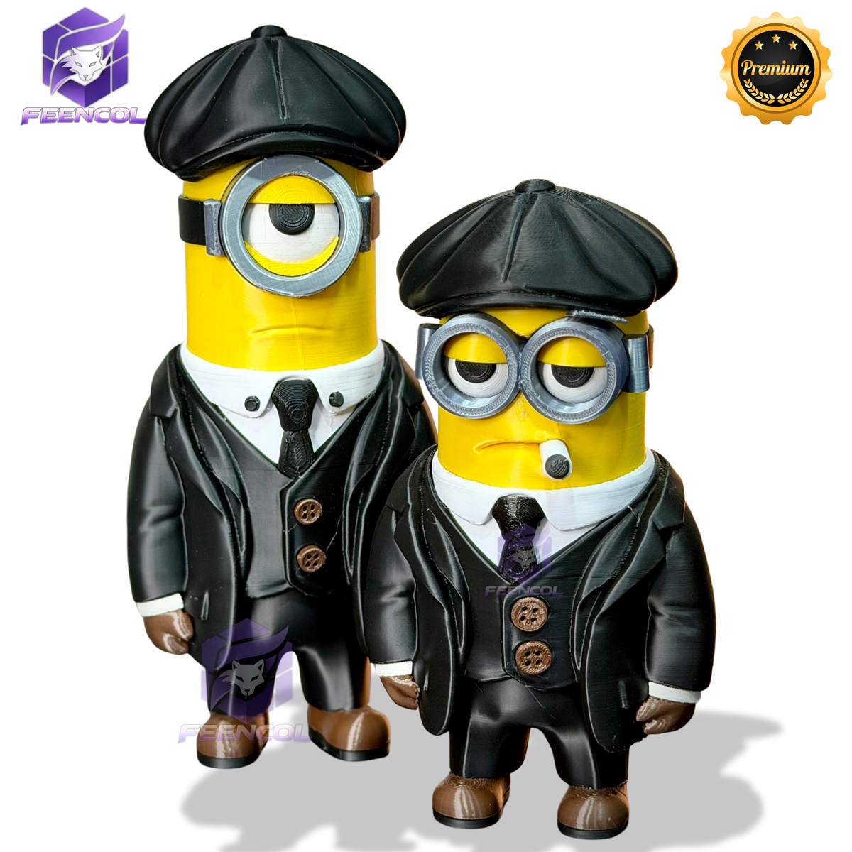 The Minions Shelby– ( Figure decorativa Minions Peaky Blinders ) Premium de Luxo a mão, Pronta entrega