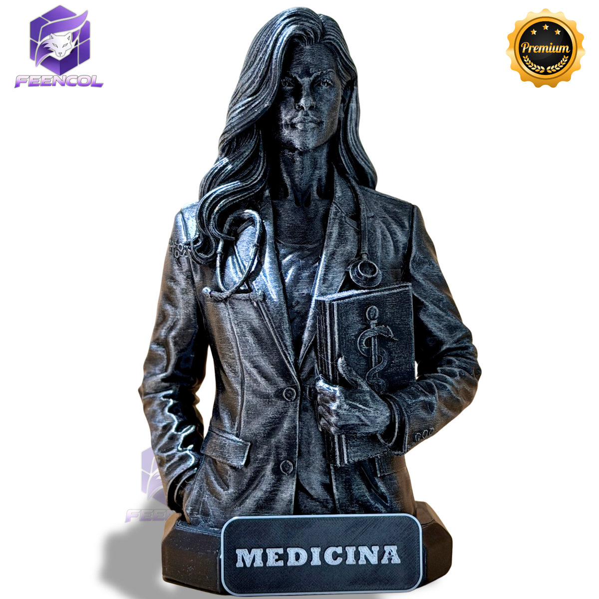 The Medicine Legacy ( Figure decorativa Profissoes: Medicina) Premium Decorativo de Luxo pintado a mão, Pronta entrega ORIGINAL