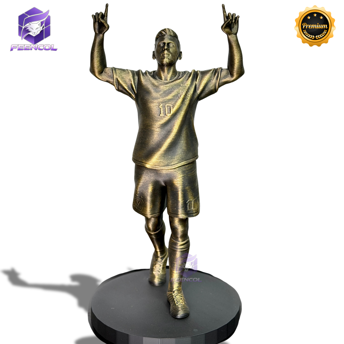 The Messi Legacy – ( Figure Messi) Premium Decorativo de Luxo pintado a mão,grande 32 cm Pronta entrega