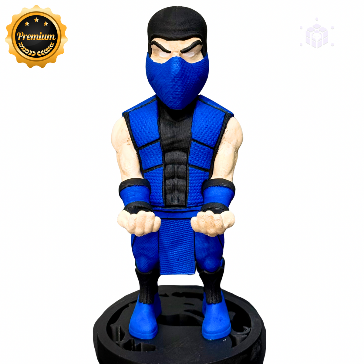 Suporte Premium Para Controle Videogames Subzero Mortal Kombat de luxo pintado a mão Pronta Entrega