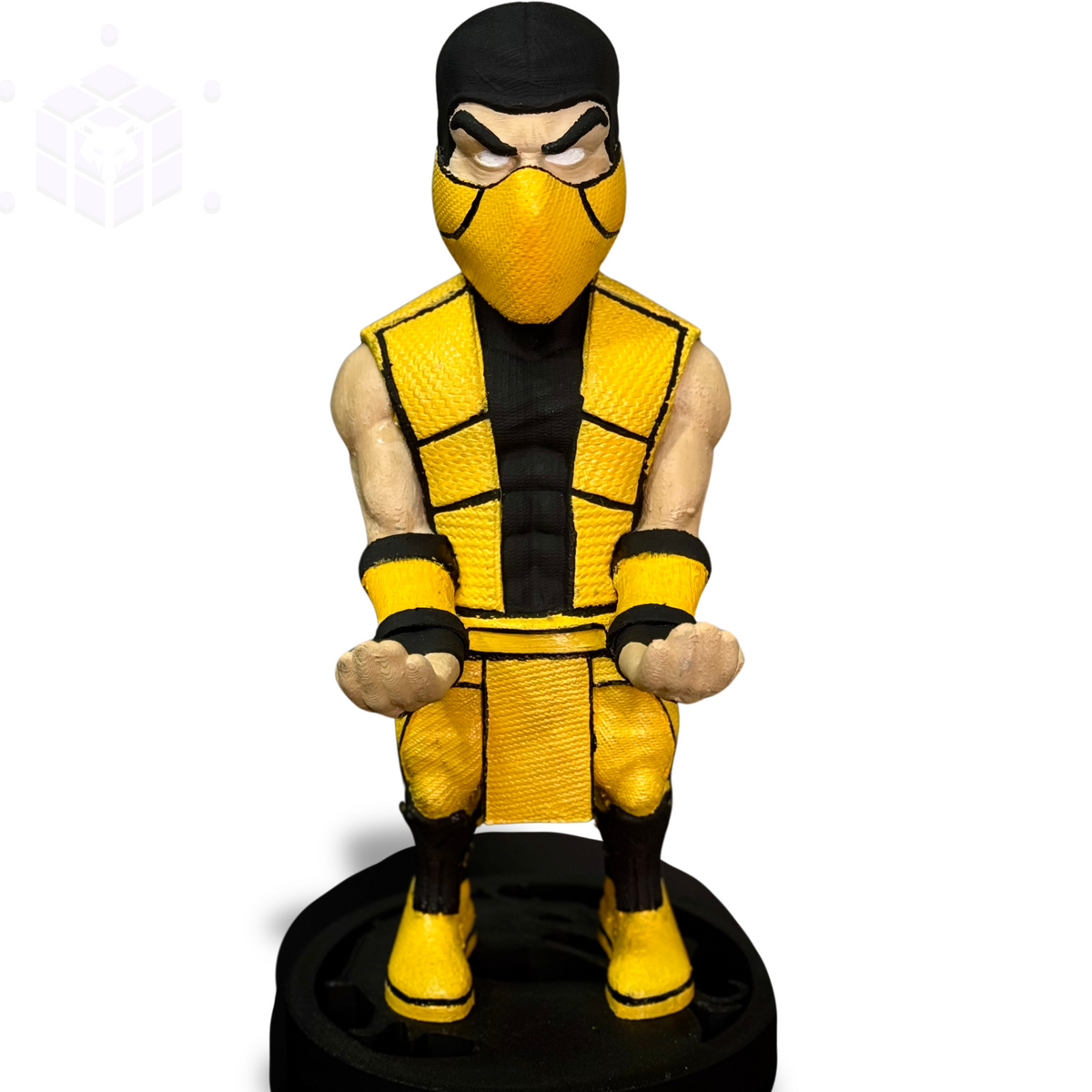 Suporte Premium Para Controle Videogames Scorpion Mortal Kombat de luxo pintado a mão Pronta Entrega