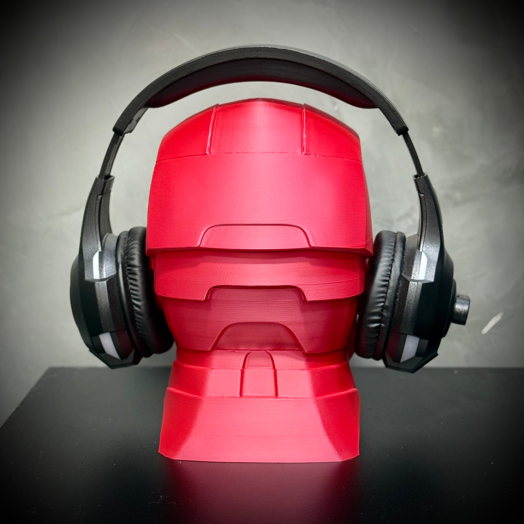 Suporte/Decoração Para Headset Fone Gamer - Homem de Ferro (Iron Man) de luxo pintado a mão Pronta Entrega
