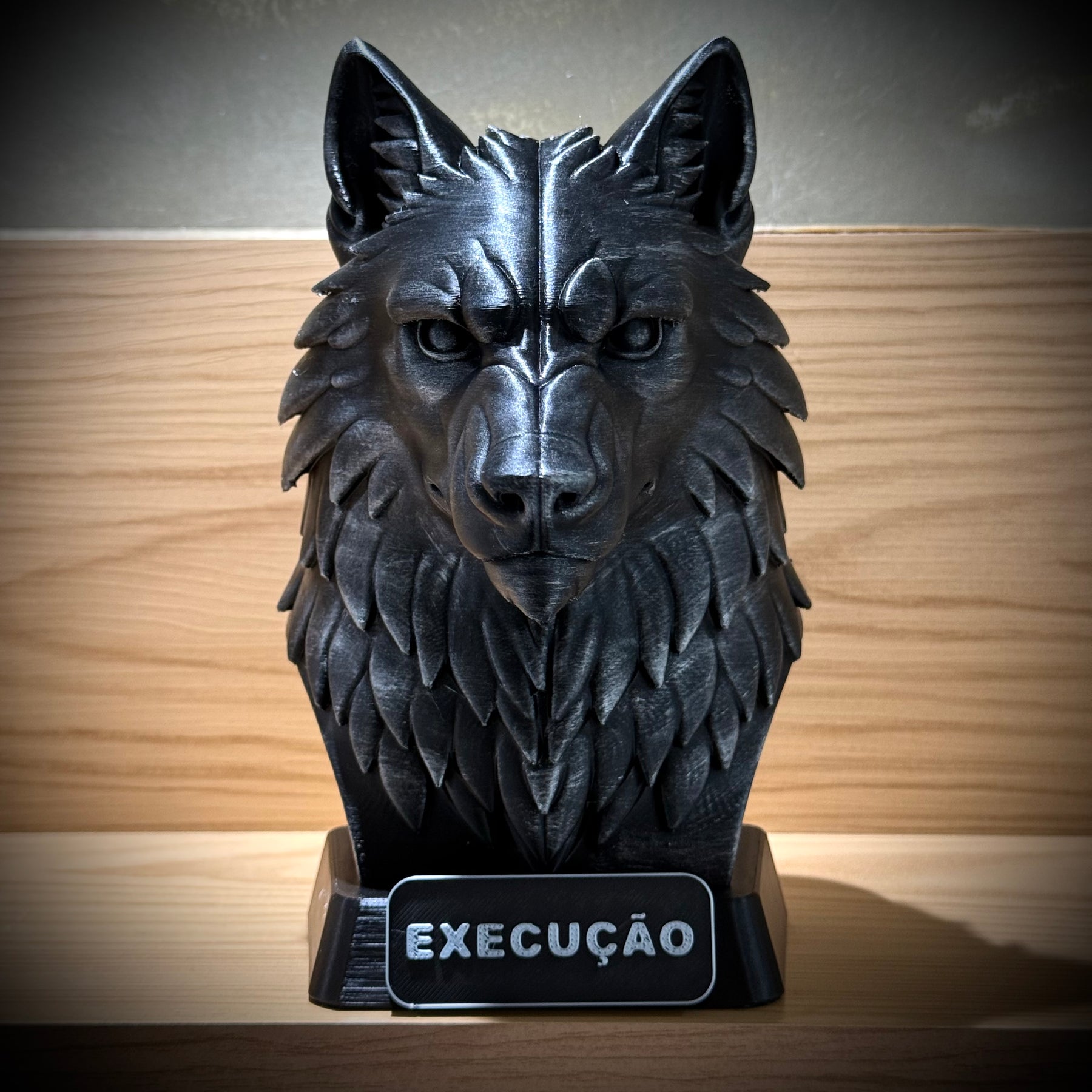 Kit 3 Bustos Premium Decorativos Aguia visão,Leão Preparação, Lobo execução de Luxo pintados a mão, Pronta entrega