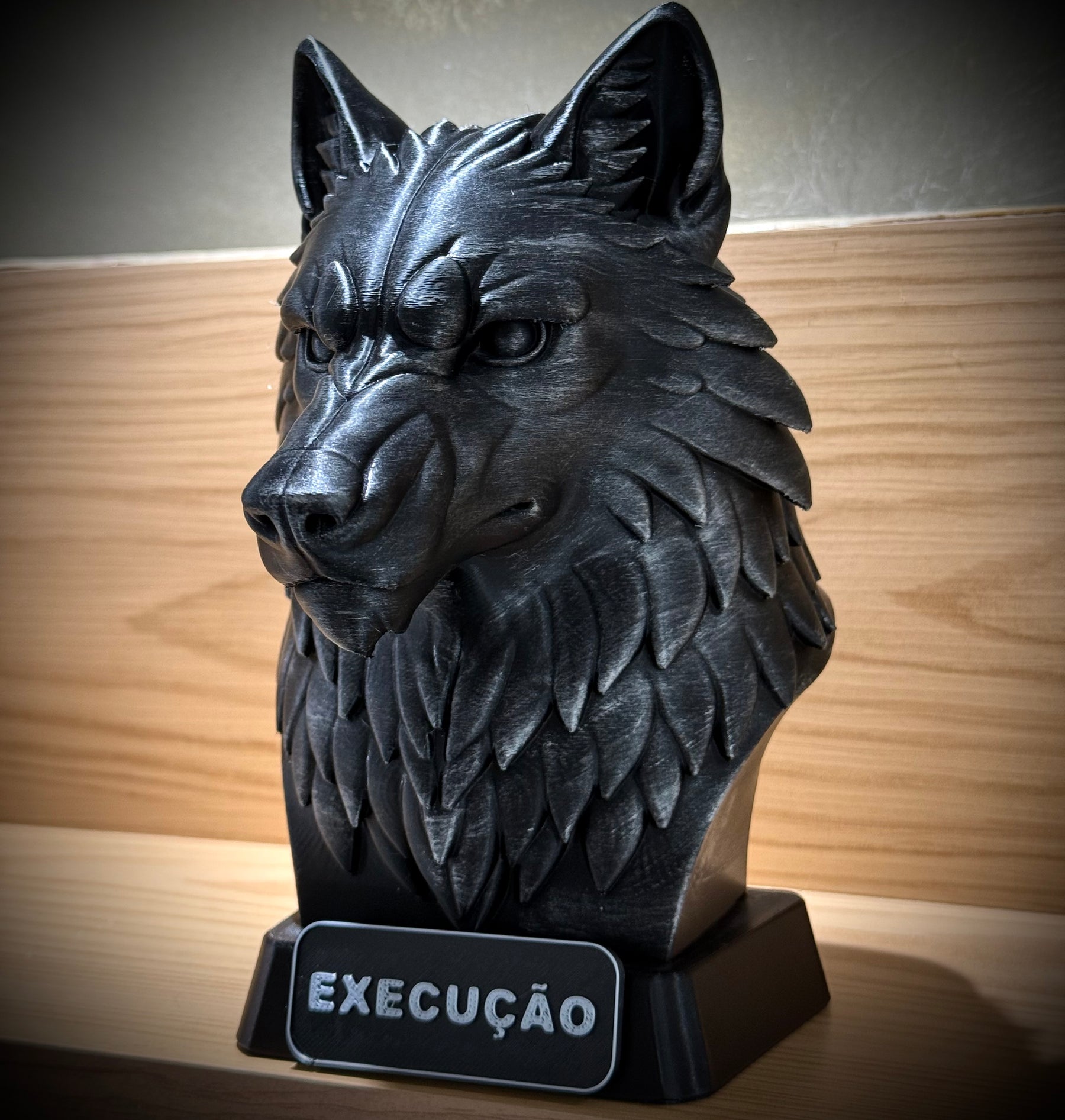 Kit 3 Bustos Premium Decorativos Aguia visão,Leão Preparação, Lobo execução de Luxo pintados a mão, Pronta entrega