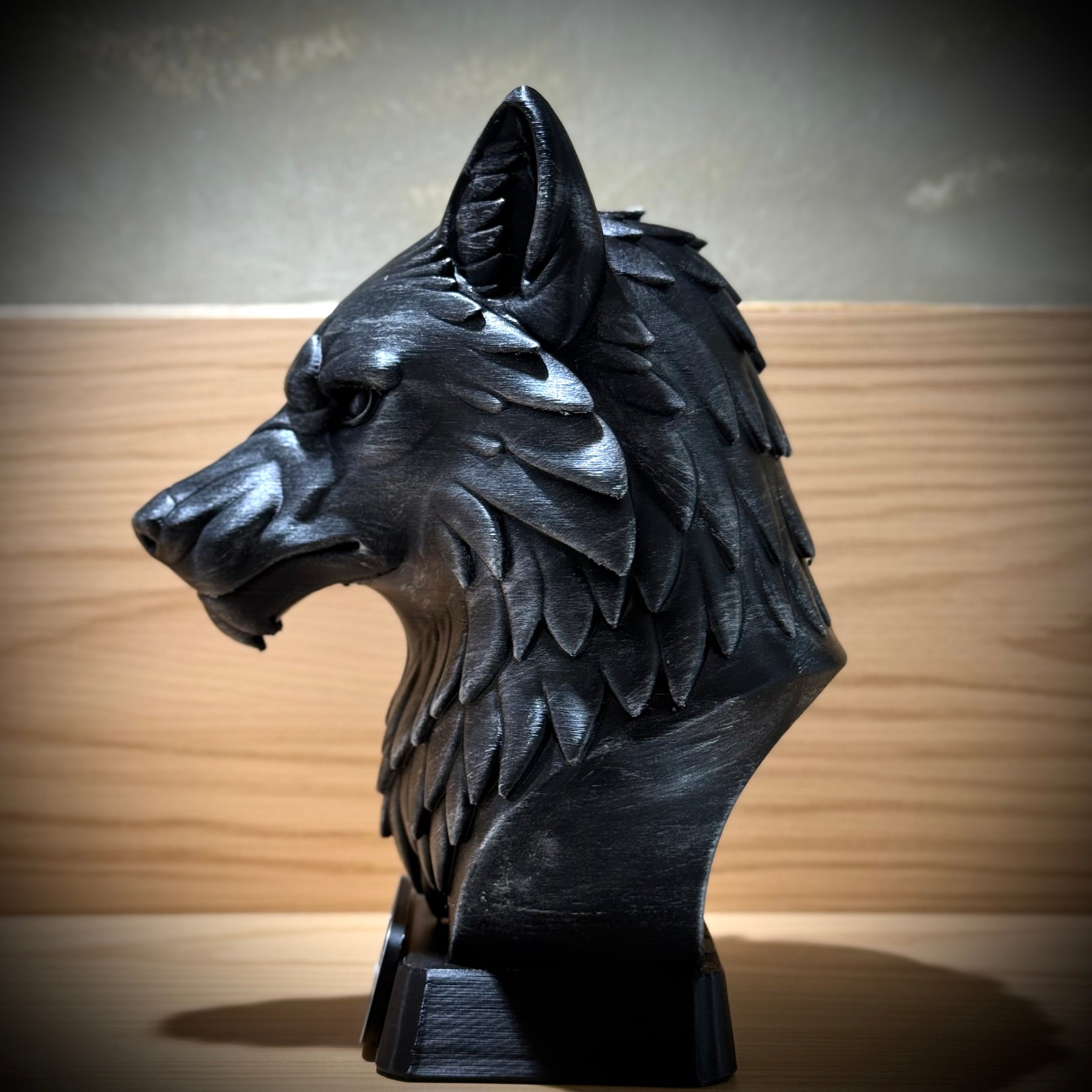 Kit 3 Bustos Premium Decorativos Aguia visão,Leão Preparação, Lobo execução de Luxo pintados a mão, Pronta entrega
