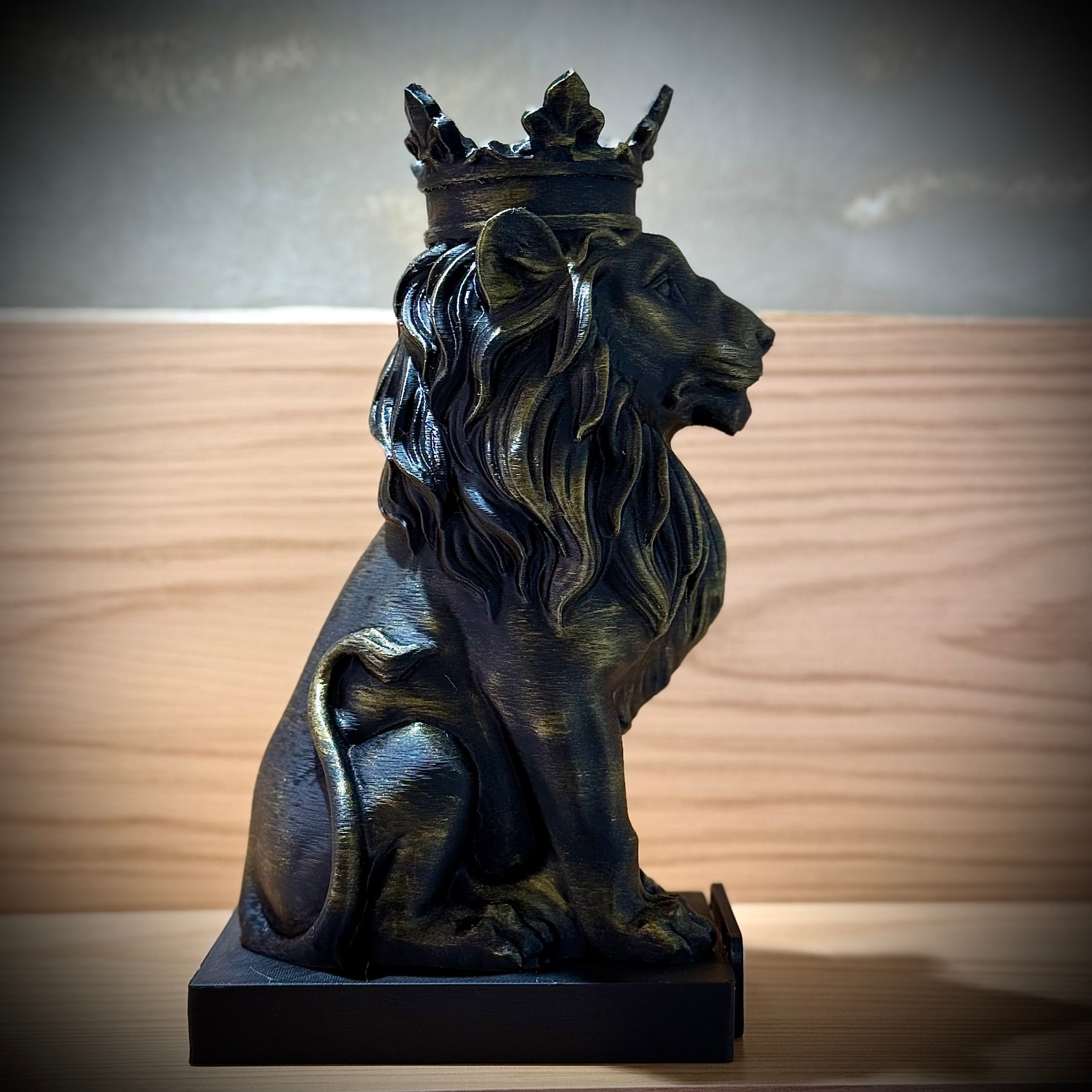 Figure Leão Predestinado Premium Decorativos de Luxo pintado a mão, Pronta entrega