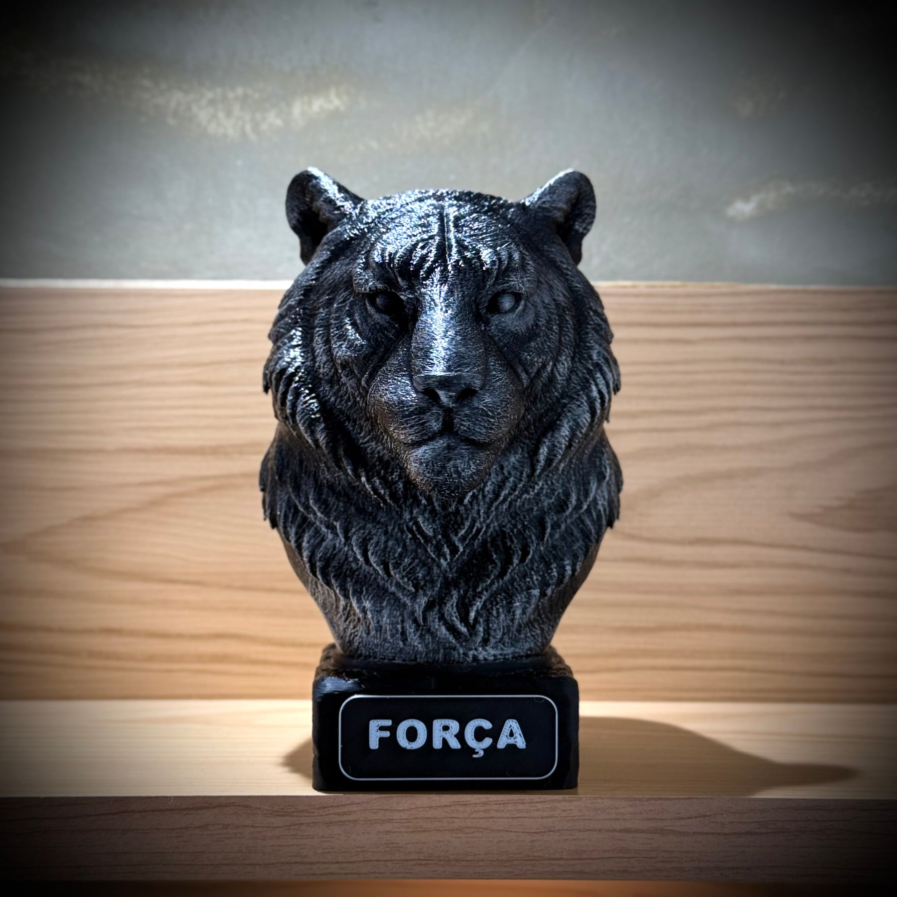 Kit 3 Bustos Premium Decorativos Aguia Foco, Tigre Força, Leão Fé, de Luxo pintados a mão, Pronta entrega