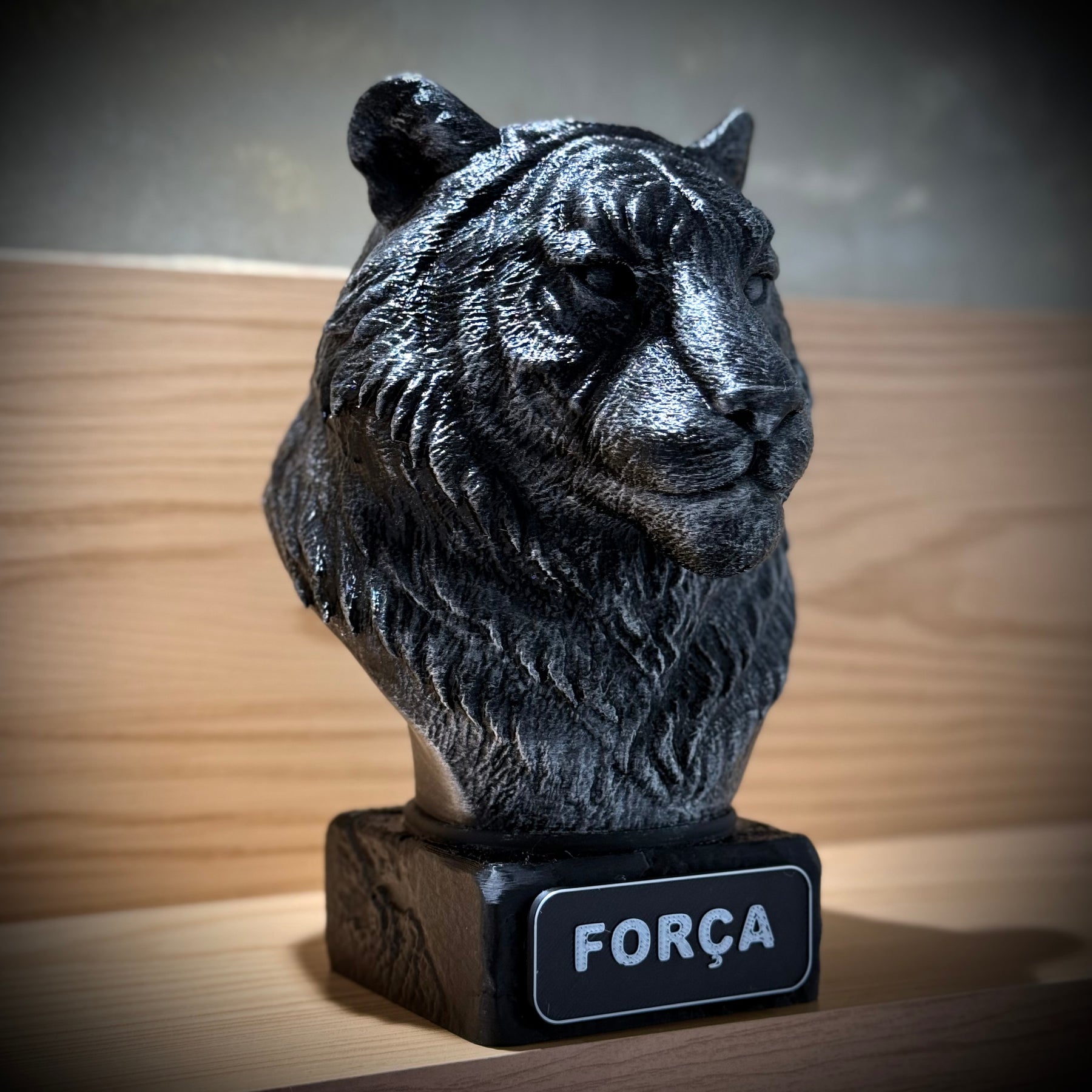 Kit 3 Bustos Premium Decorativos Aguia Foco, Tigre Força, Leão Fé, de Luxo pintados a mão, Pronta entrega