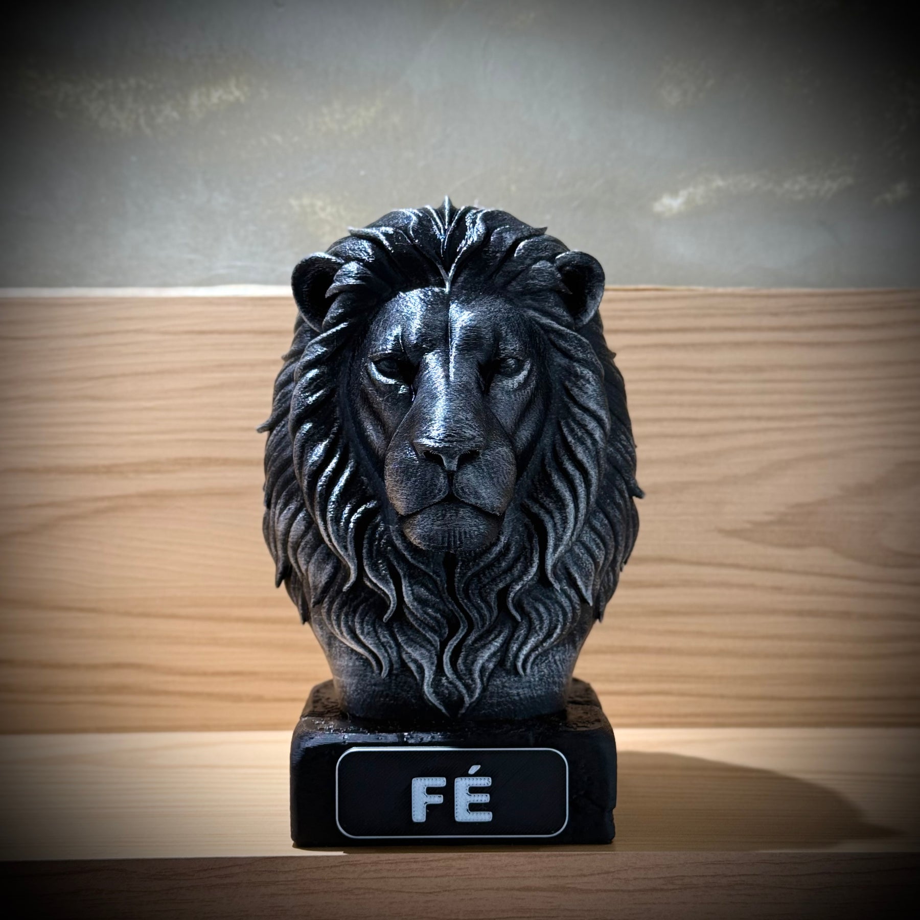 Kit 3 Bustos Premium Decorativos Aguia Foco, Tigre Força, Leão Fé, de Luxo pintados a mão, Pronta entrega