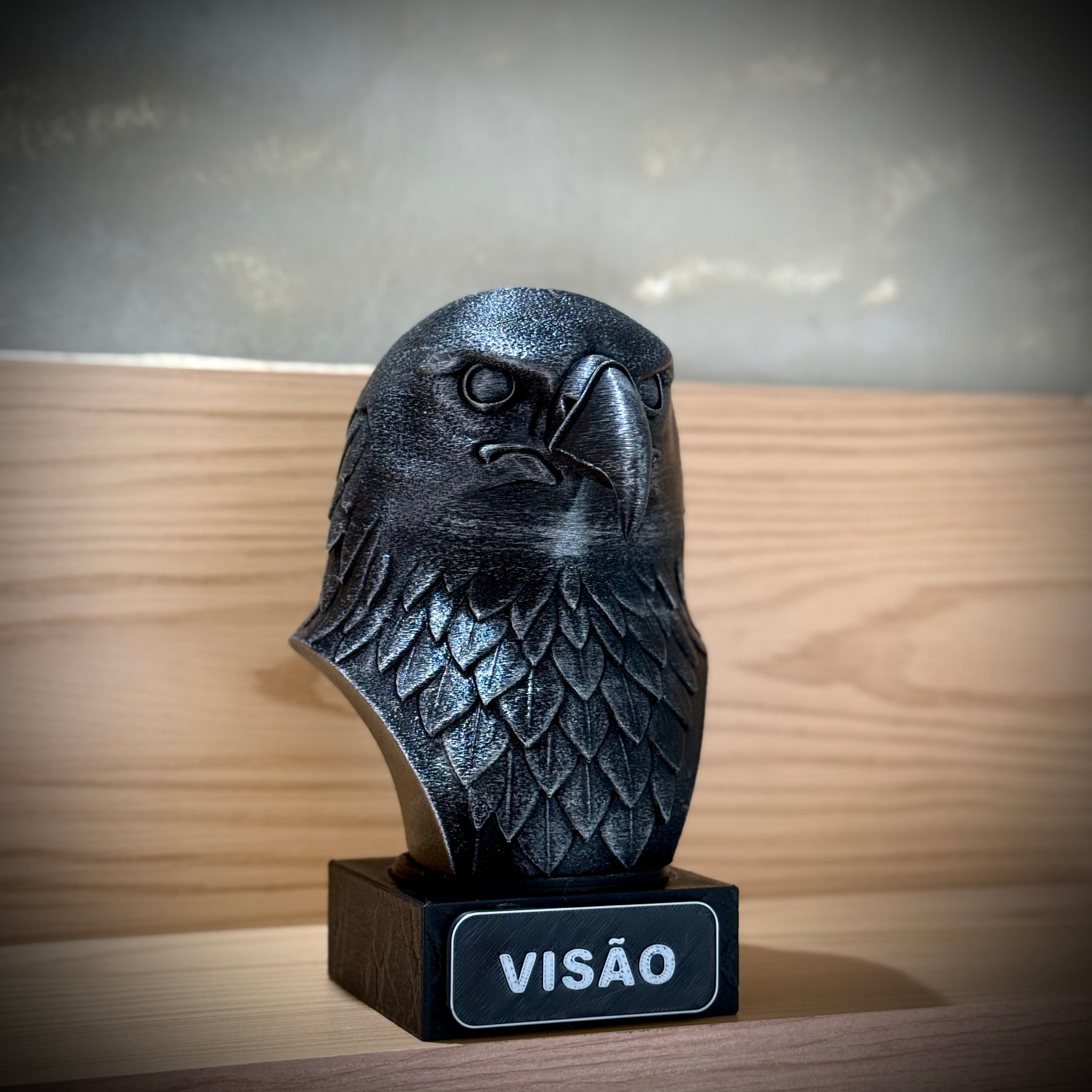 Kit 3 Bustos Premium Decorativos Aguia visão,Leão Preparação, Lobo execução de Luxo pintados a mão, Pronta entrega