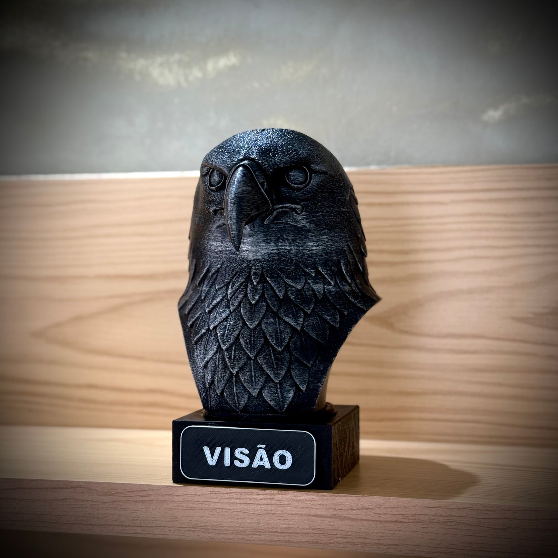 Kit 3 Bustos Premium Decorativos Aguia visão,Leão Preparação, Lobo execução de Luxo pintados a mão, Pronta entrega
