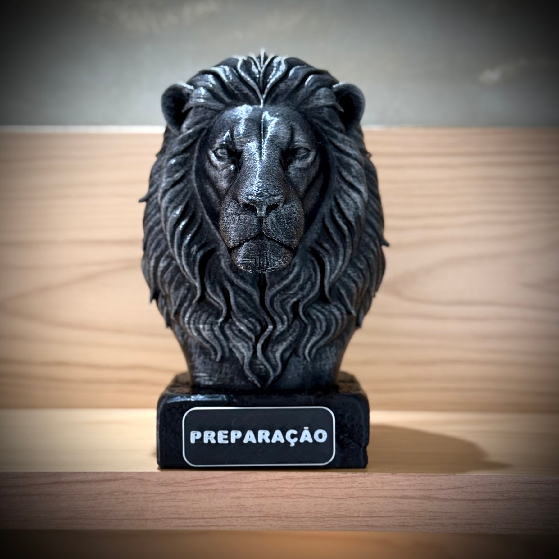 Kit 3 Bustos Premium Decorativos Aguia visão,Leão Preparação, Lobo execução de Luxo pintados a mão, Pronta entrega