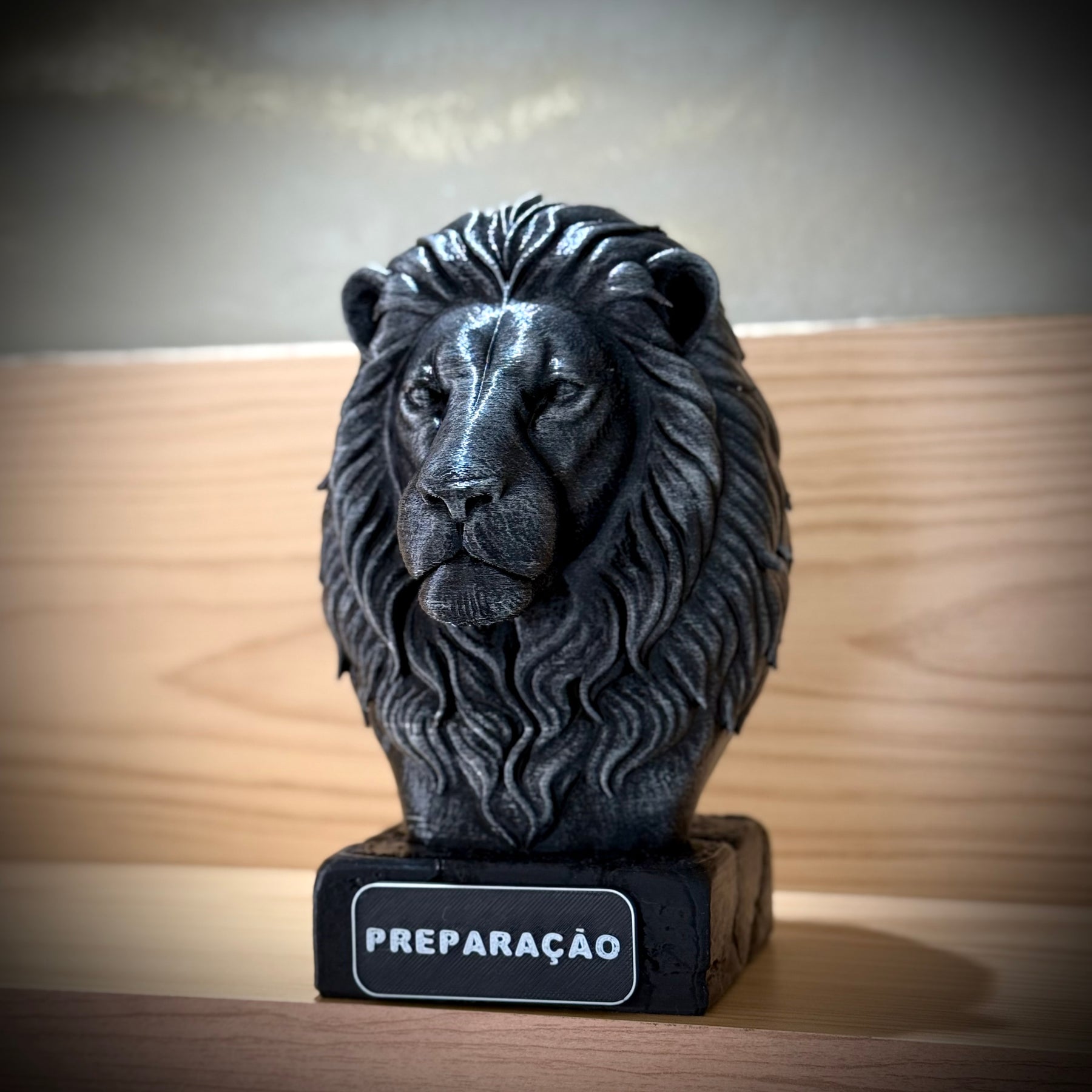 Kit 3 Bustos Premium Decorativos Aguia visão,Leão Preparação, Lobo execução de Luxo pintados a mão, Pronta entrega