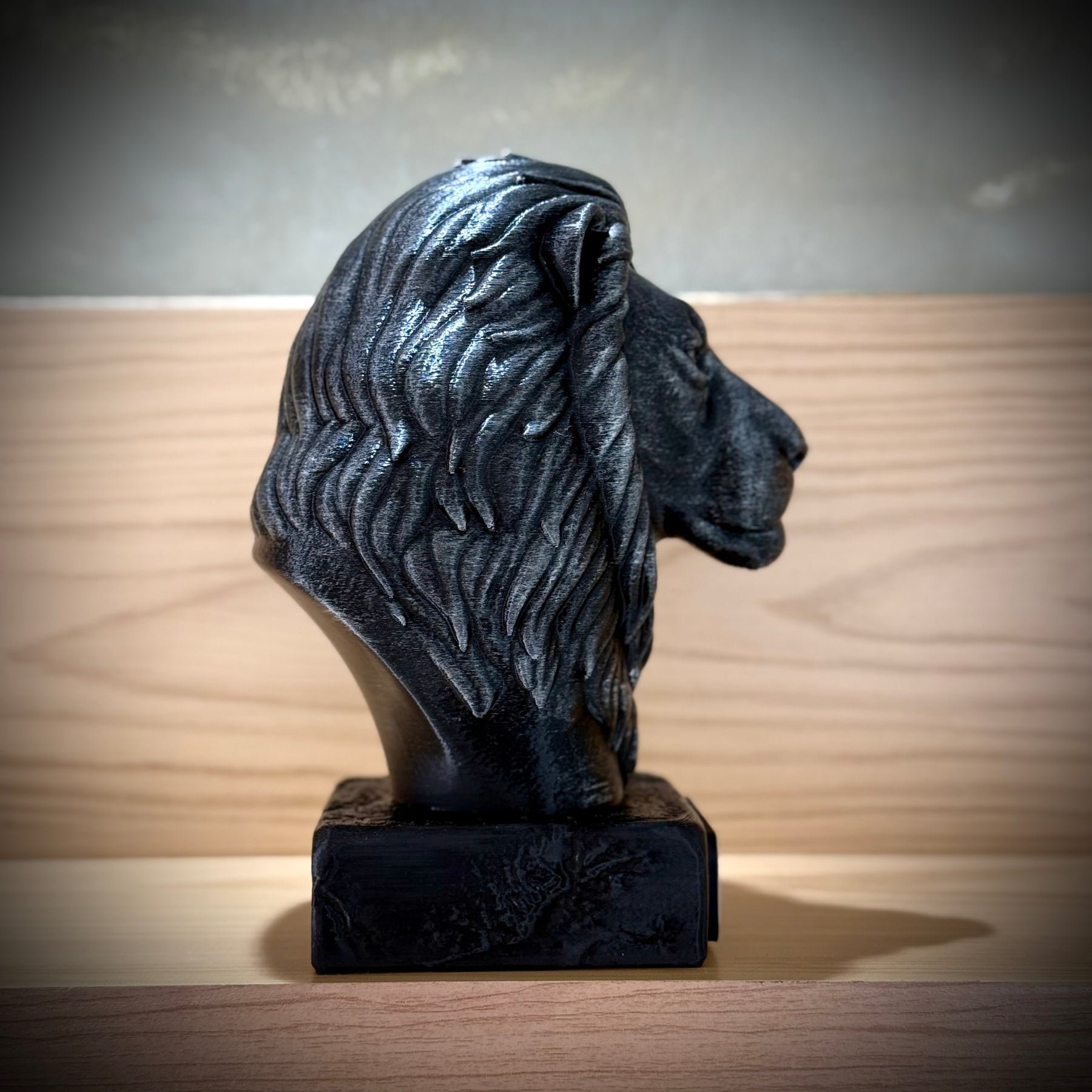 Kit 3 Bustos Premium Decorativos Aguia visão,Leão Preparação, Lobo execução de Luxo pintados a mão, Pronta entrega