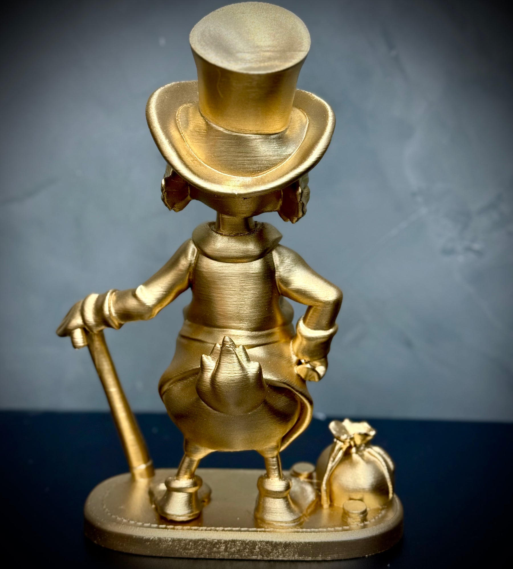 The Golden Duck – ( Figure Tio Patinhas Dourado) Premium Decorativo de Luxo pintado a mão, Pronta entrega