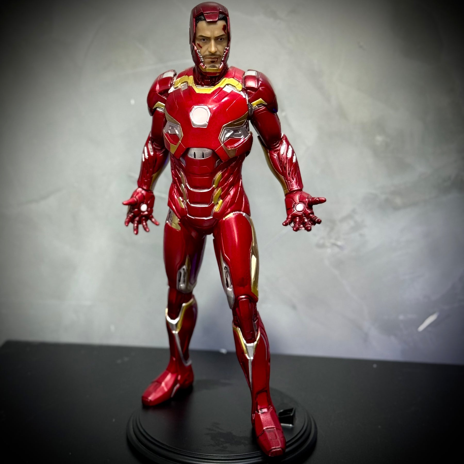 Action Figure Boneco Tony Stark ( Homem de ferro ) de luxo pintado a mão Pronta Entrega Peça única