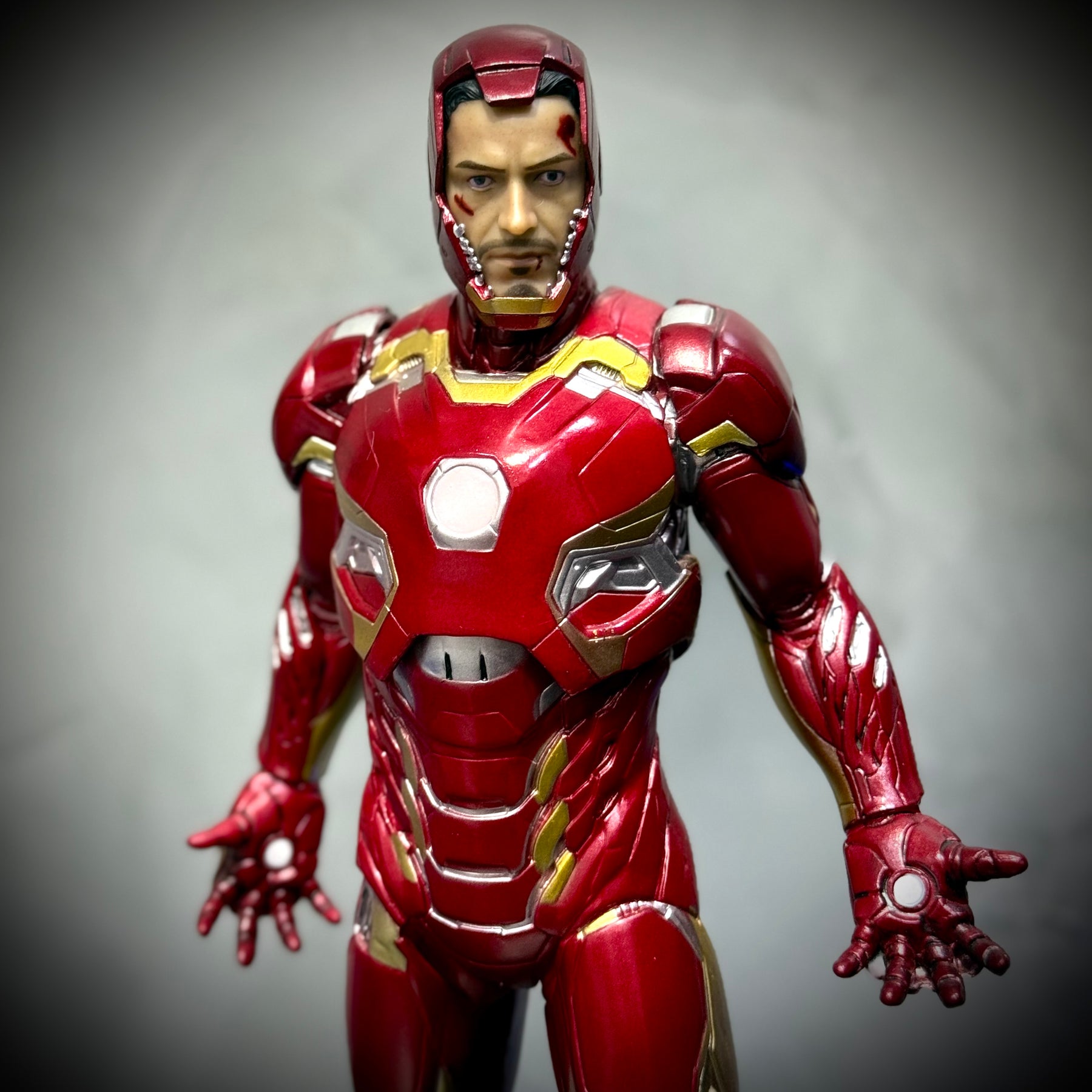 Action Figure Boneco Tony Stark ( Homem de ferro ) de luxo pintado a mão Pronta Entrega Peça única