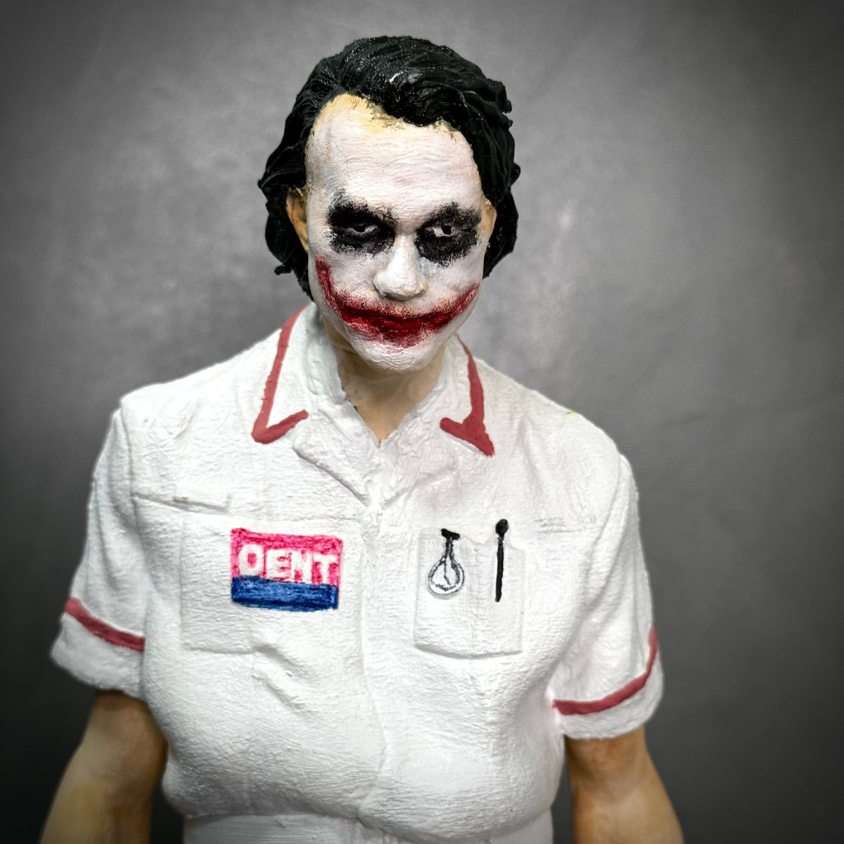 Action Figure Boneco Coringa Joker Enfermeira Grande 35cm de luxo pintado a mão Pronta Entrega