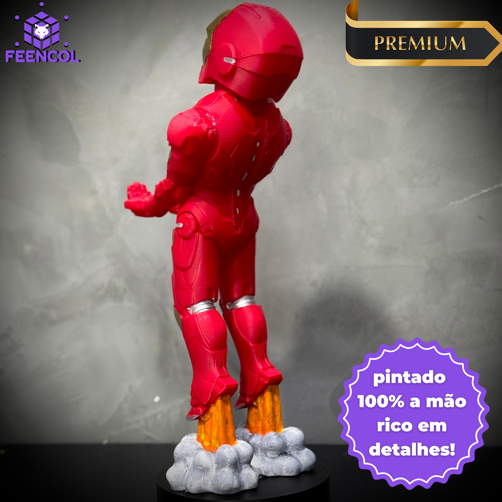Suporte Premium Action Figure Controle Playstation Xbox Homem de Ferro de Luxo ( Iron man) Vingadores Pronta Entrega