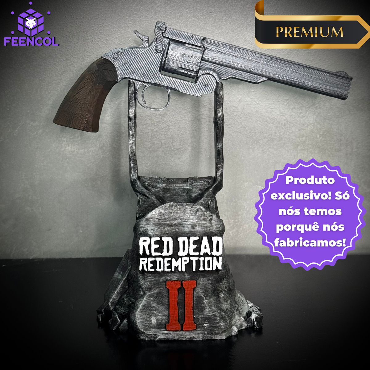 Suporte Premium Para Controle Ps5/ Ps4 e Xbox Red Dead Redemption 2 de luxo pintado a mão +CHAVEIRO DE BRINDE Pronta Entrega