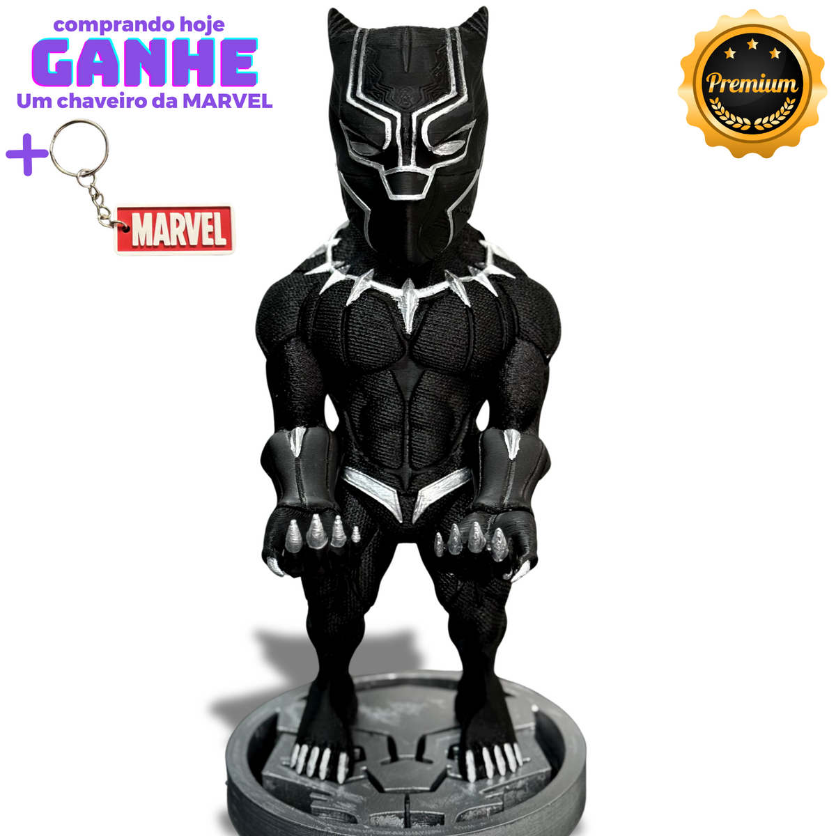 Suporte Premium Action Figure Controle Playstation Xbox Pantera Negra de luxo pintado a mão Pronta Entrega