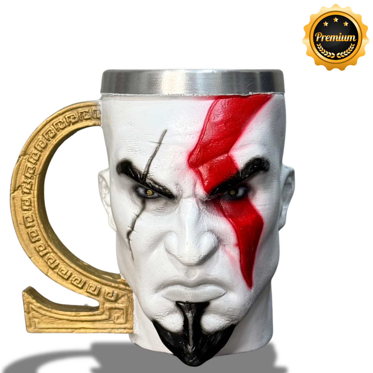 Caneca personalizada Jovem Kratos pintada a mão de Luxo Pronta entrega