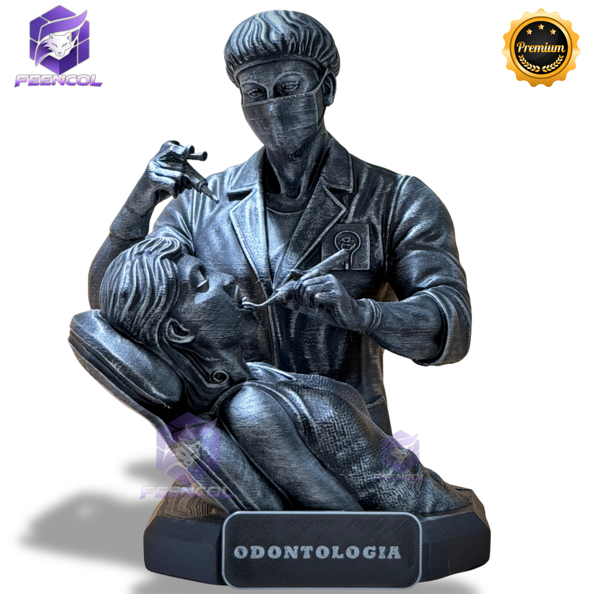 The Dentistry Legacy ( Figure decorativa Profissoes: Odontologia) Premium Decorativo de Luxo pintado a mão, Pronta entrega