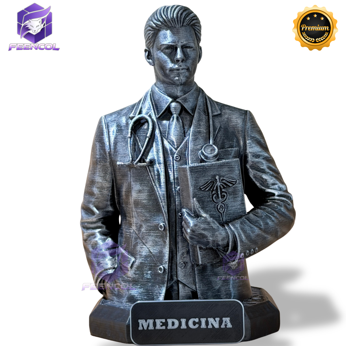 The Medicine Legacy ( Figure decorativa Profissoes: Medicina) Premium Decorativo de Luxo pintado a mão, Pronta entrega