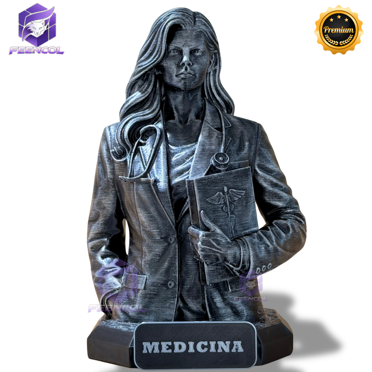 The Medicine Legacy ( Figure decorativa Profissoes: Medicina) Premium Decorativo de Luxo pintado a mão, Pronta entrega