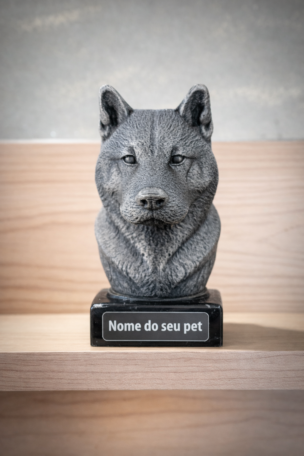 The Real love Bust🐶❤️ ( busto pet nome personalizado) Arte Premium Decorativa  de Luxo Pintada a Mão