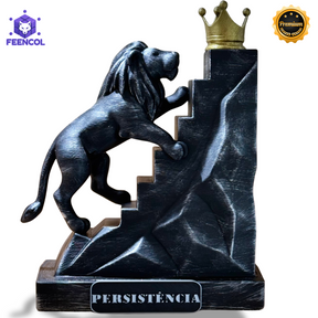 The Persistence Lion – ( Figure Leão da Persistência) Premium Decorativo  de Luxo pintado a mão, Pronta entrega