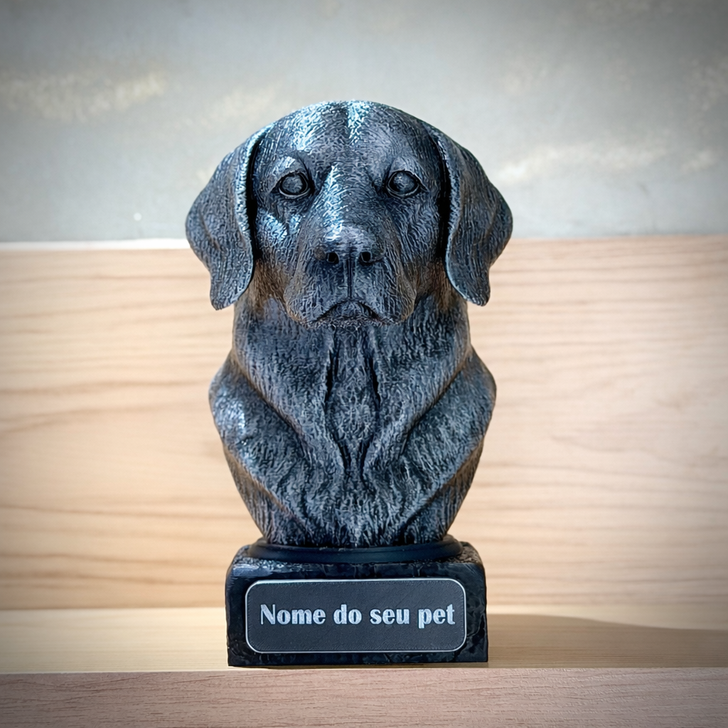 The Real love Bust🐶❤️ ( busto pet nome personalizado) Arte Premium Decorativa  de Luxo Pintada a Mão