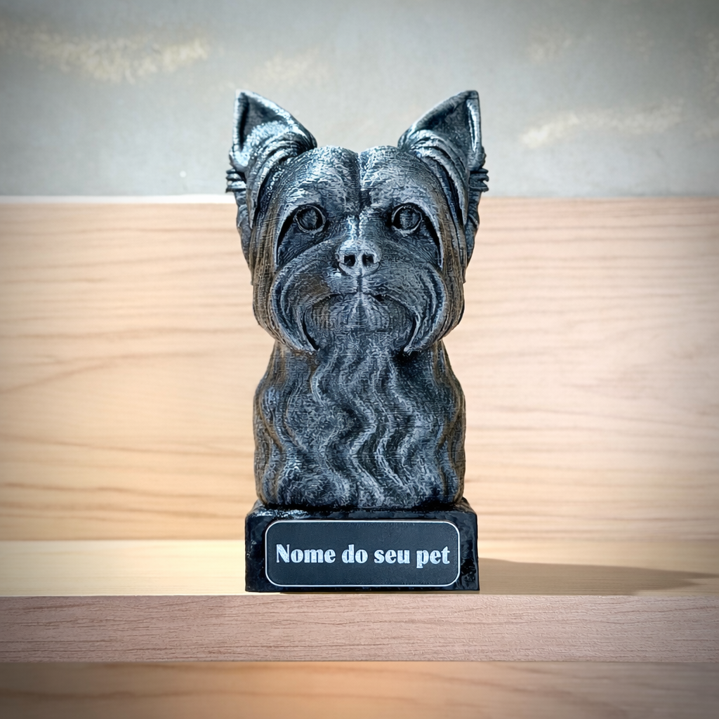 The Real love Bust🐶❤️ ( busto pet nome personalizado) Arte Premium Decorativa  de Luxo Pintada a Mão
