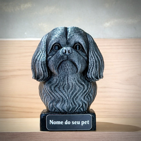 The Real love Bust🐶❤️ ( busto pet nome personalizado) Arte Premium Decorativa  de Luxo Pintada a Mão