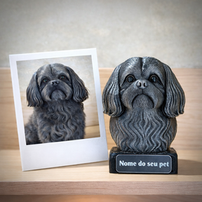 The Real love Bust🐶❤️ ( busto pet nome personalizado) Arte Premium Decorativa  de Luxo Pintada a Mão