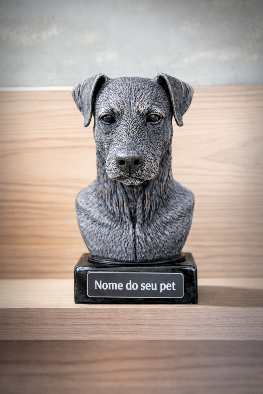 The Real love Bust🐶❤️ ( busto pet nome personalizado) Arte Premium Decorativa  de Luxo Pintada a Mão
