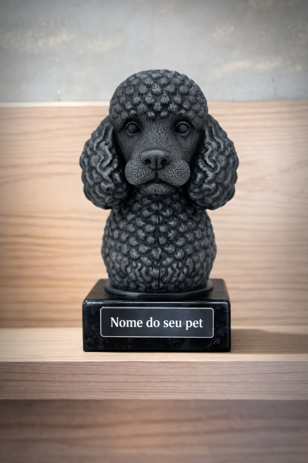 The Real love Bust🐶❤️ ( busto pet nome personalizado) Arte Premium Decorativa  de Luxo Pintada a Mão