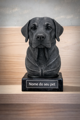 The Real love Bust🐶❤️ ( busto pet nome personalizado) Arte Premium Decorativa  de Luxo Pintada a Mão ORIGINAL