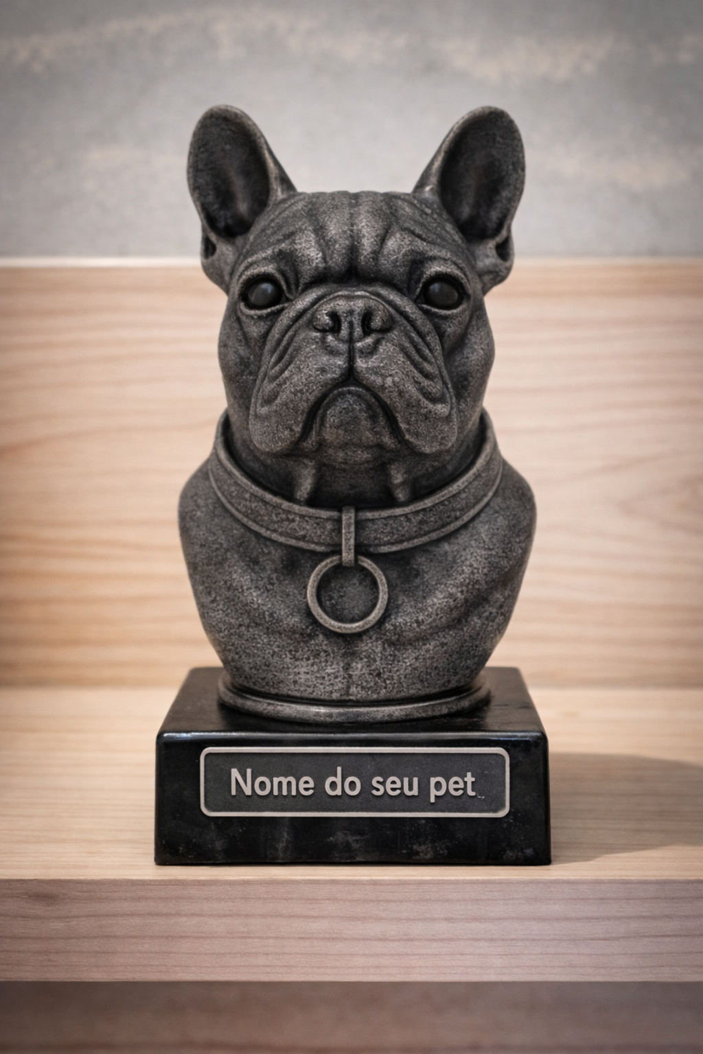 The Real love Bust🐶❤️ ( busto pet nome personalizado) Arte Premium Decorativa  de Luxo Pintada a Mão