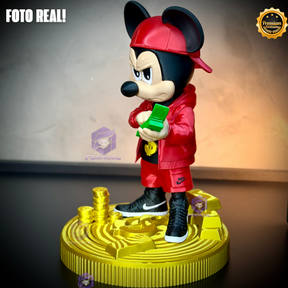 The Money Mickey– ( Figure decorativa Mickey Milionário) EXCLUSIVO Premium de Luxo a mão, Pronta entrega, Frete Grátis