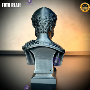 The HipócratesLegacy ( Busto Premium de Hipócrates ) Decorativo de Luxo pintado a mão, Pronta entrega ORIGINAL.