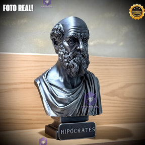 The HipócratesLegacy ( Busto Premium de Hipócrates ) Decorativo de Luxo pintado a mão, Pronta entrega ORIGINAL.