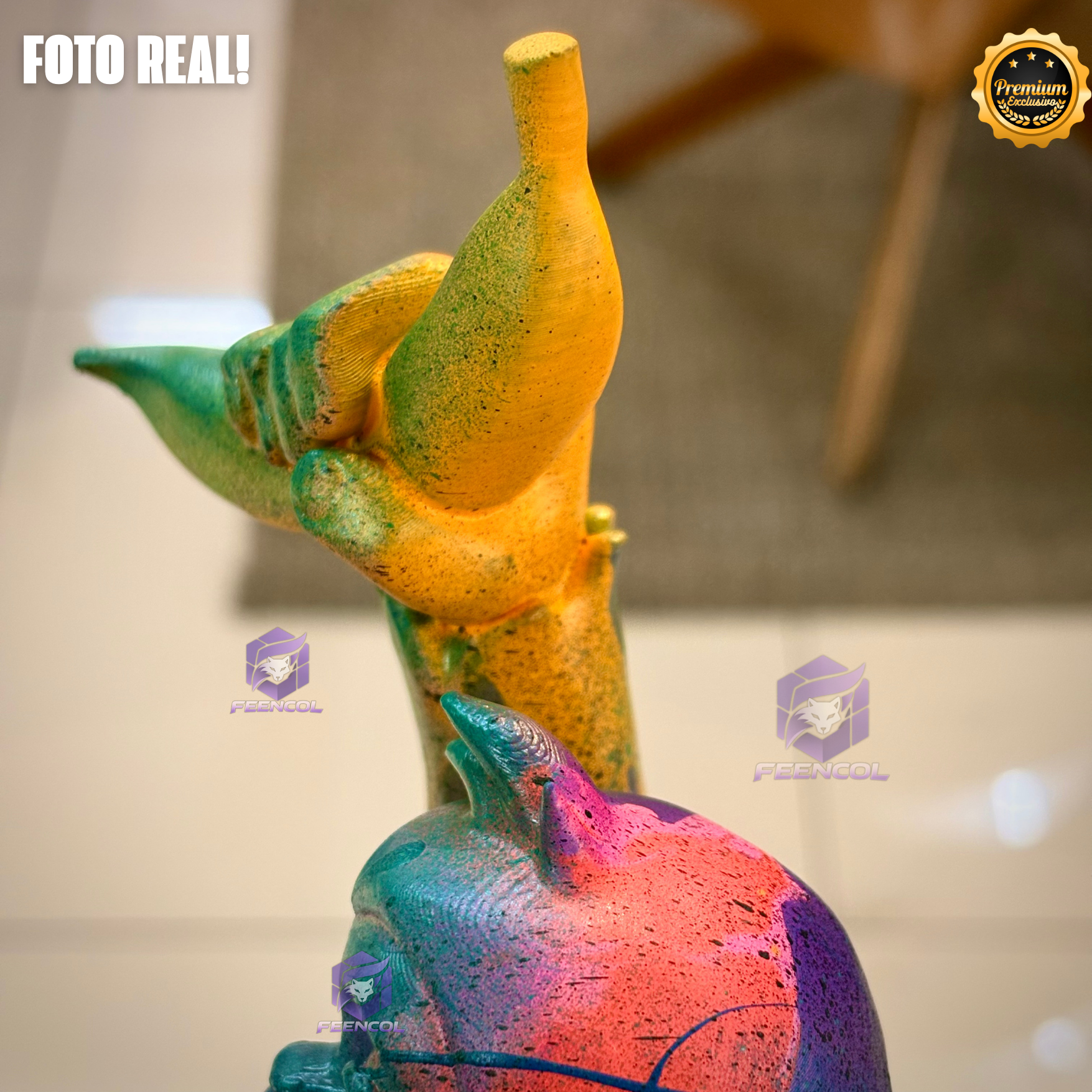 The Crazy Monkeys ( Figure Streetart) EXCLUSIVA Premium de Luxo pintado a mão, Pronta entrega, Peça única