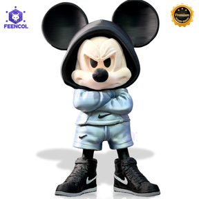 O Mickey Bolado Streetwise  – ( Figure decorativa estilo Cartoon) Premium de Luxo a mão, Pronta entrega